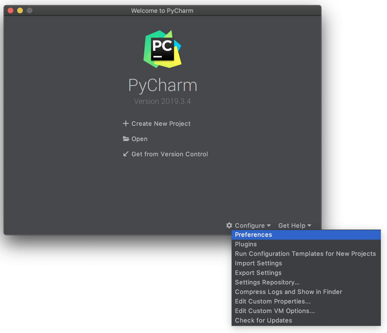 run python program in pycharm for mac